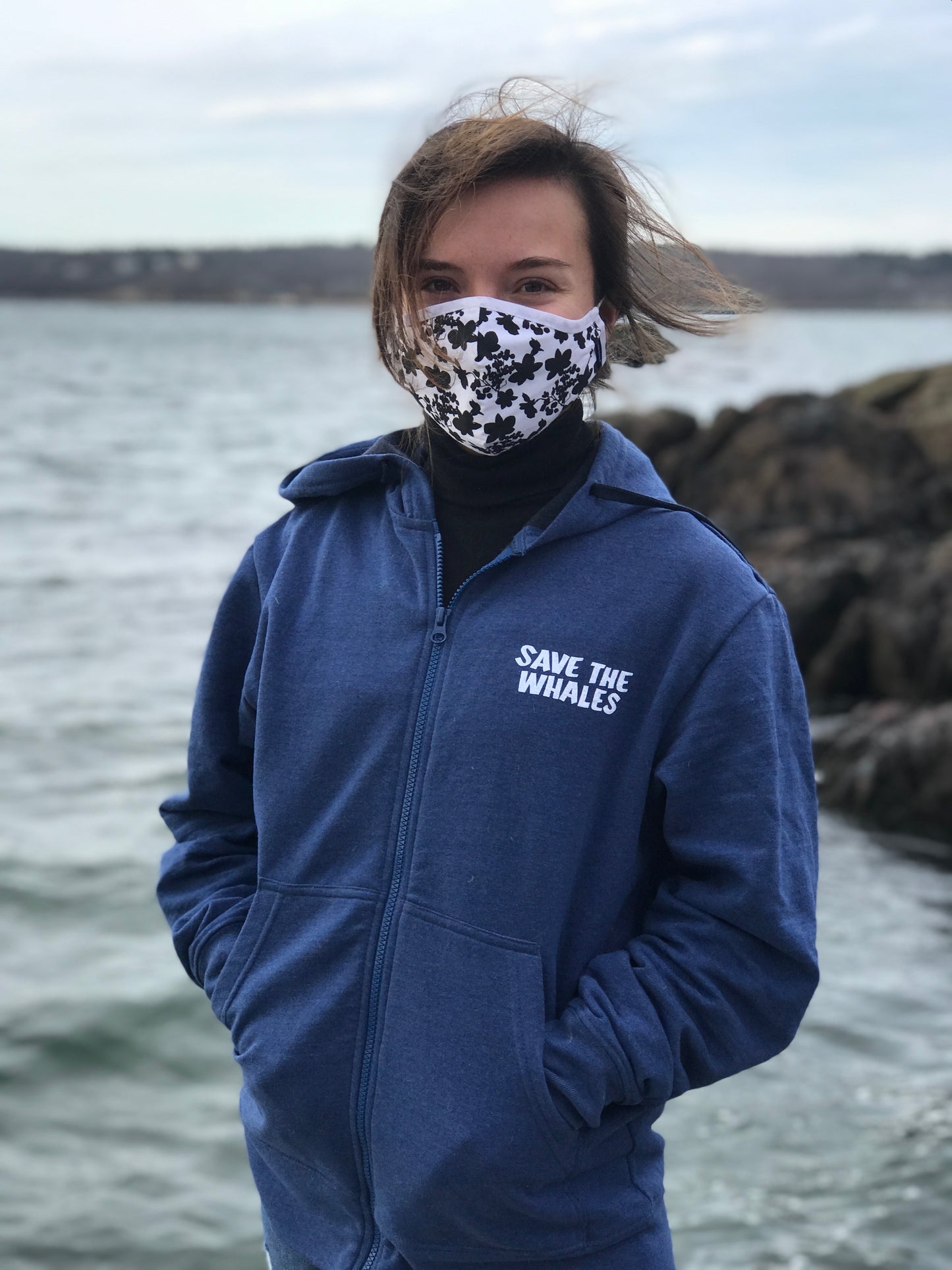 Ocean Alliance Save the Whales Zip Hoodie